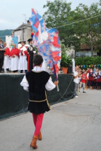 Omaggio a Santa Colomba durante la Rievocazione Storica dei Conti di Pagliara.