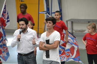 Presentazione di un atleta.